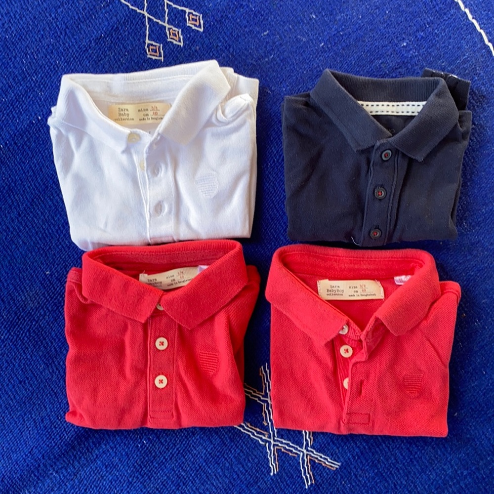 Set of 4 polo shirts Zara & Monoprix
